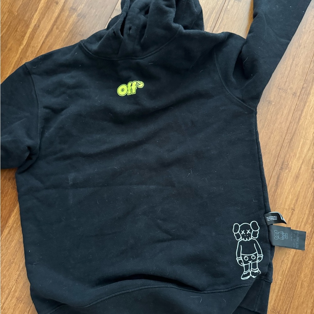 Off-White Black Sweater with Graphic Design